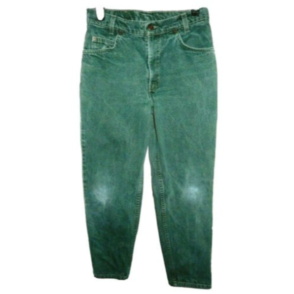 Vintage Green Levi's 550 Orange Tab Relaxed Fit Student 28x28 (Actual 27x26 1/4) - Picture 8 of 8